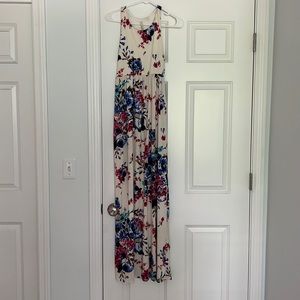 Off white maxi dress floral